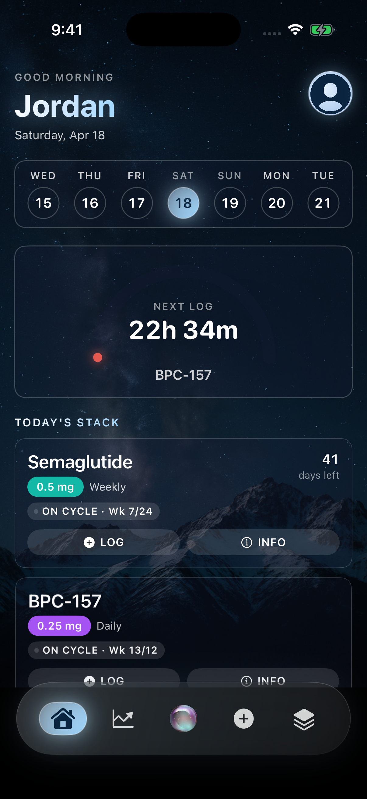 Peplab ai home screen